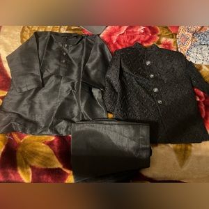 Black sherwani for boy